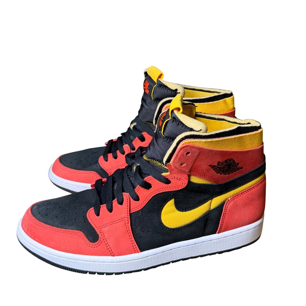 Air Jordan 1 High Zoom CMFT Black Chile Red CT0978-006 Mens US 11.5 Sneakers
